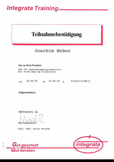Uploaded proof for DB2 für Anwendungsprogrammierer