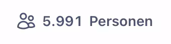 Screenshot mit dem vutuv Userzähler beim Stand 5.991 Personen.