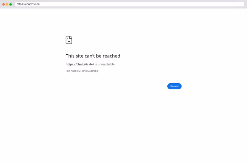Matrix.org basierter Chat (Riot Webclient)
