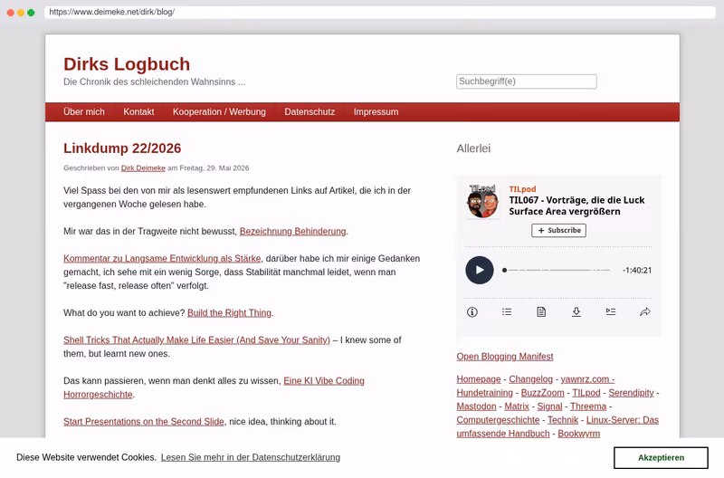 Dirks Logbuch