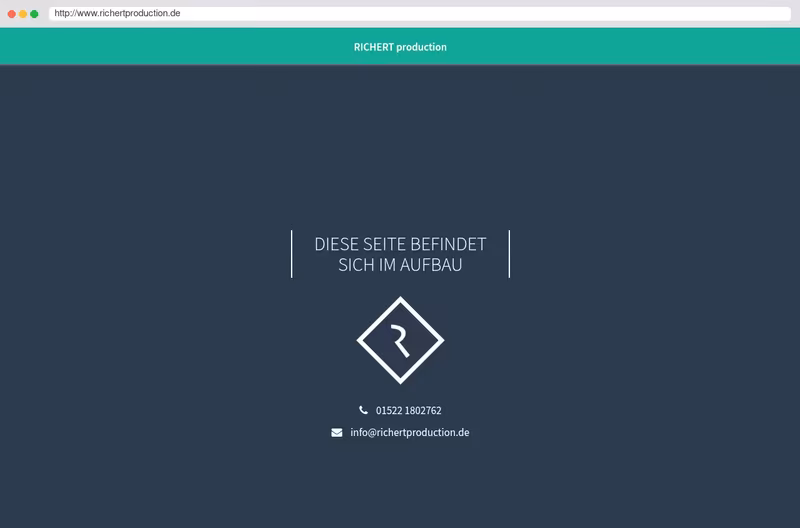 Webseite RICHERT production