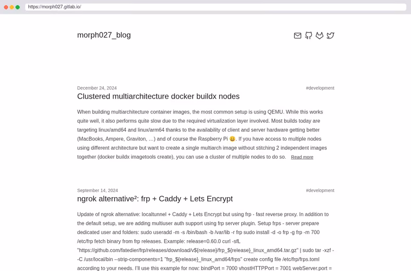 Personal Blog