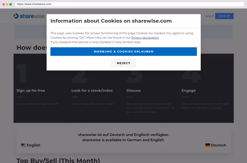 Financial Community and Website