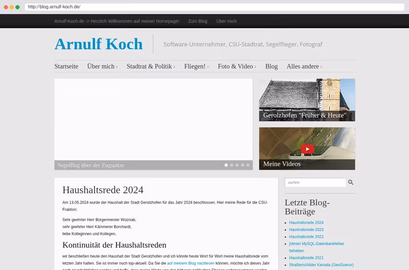 Privates Blog blog.arnulf-koch.de
