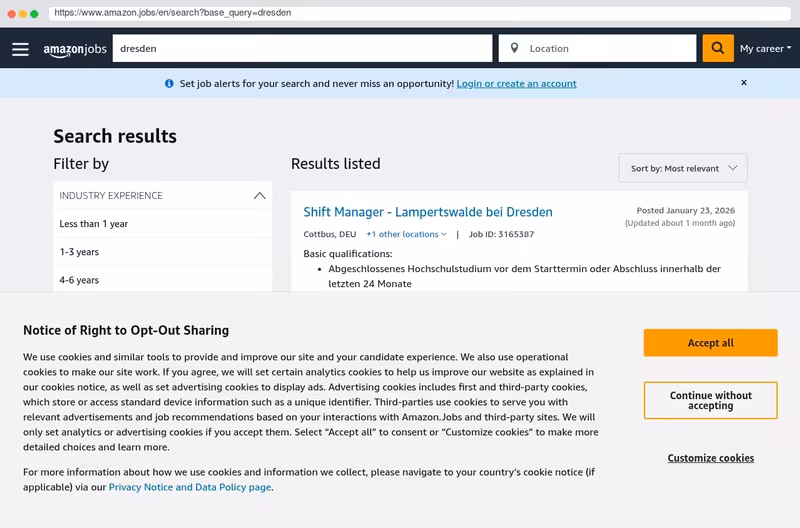 Linux Jobs at Amazon