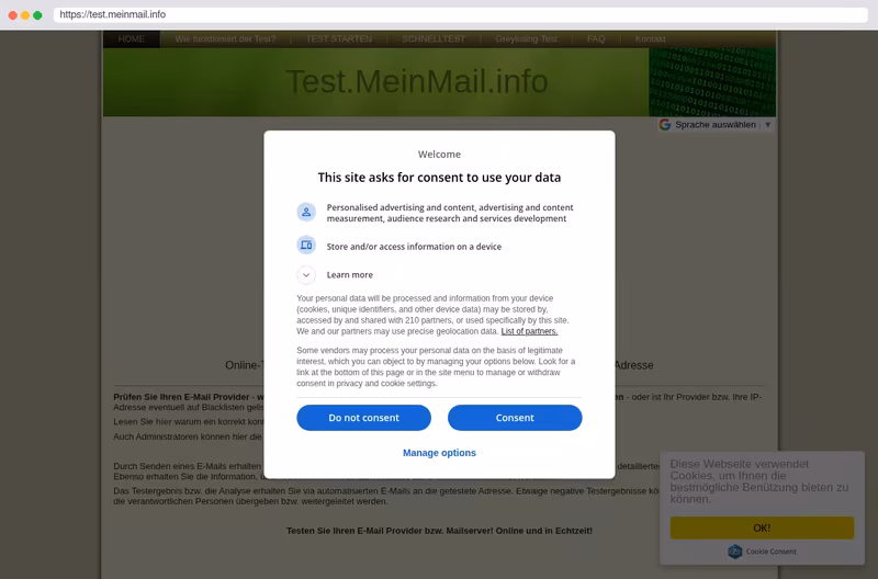E-Mail Provider Test