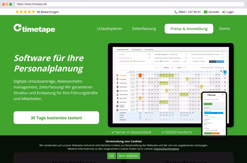Urlaubsplaner Online - Software