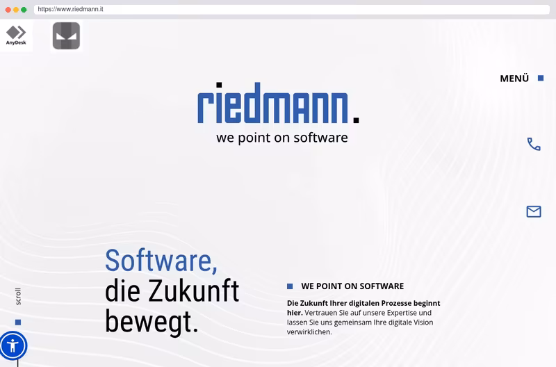 Homepage der Firma Riedmann GmbH