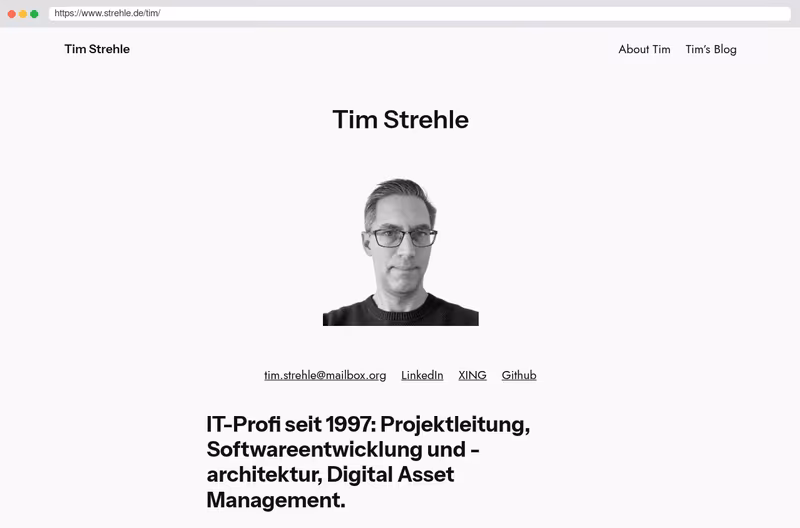 Tim Strehle’s Homepage