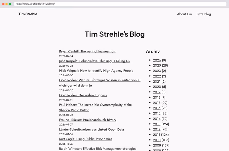 Tim Strehle’s Blog