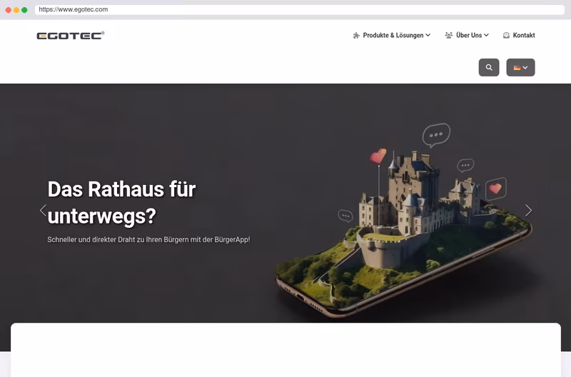 EGOTEC GmbH Web Development, Content Management System