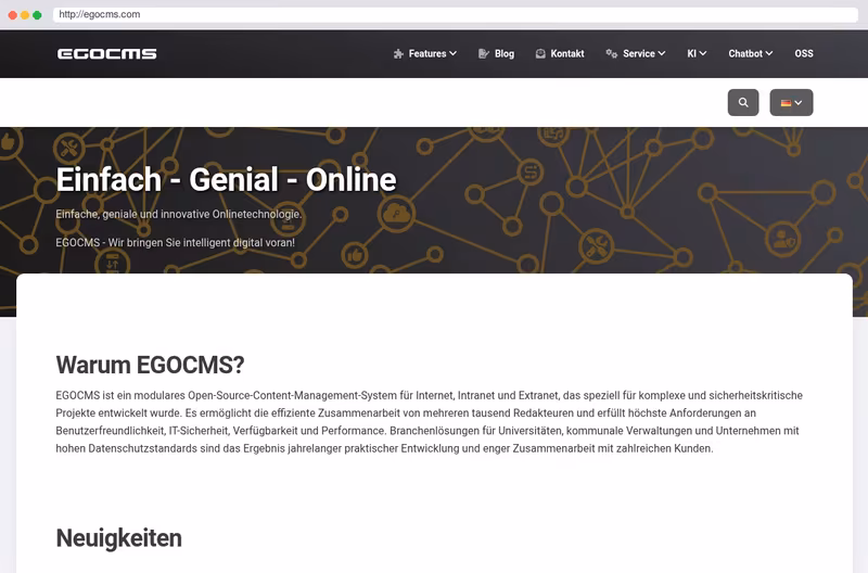 EGOCMS Web Content Management System