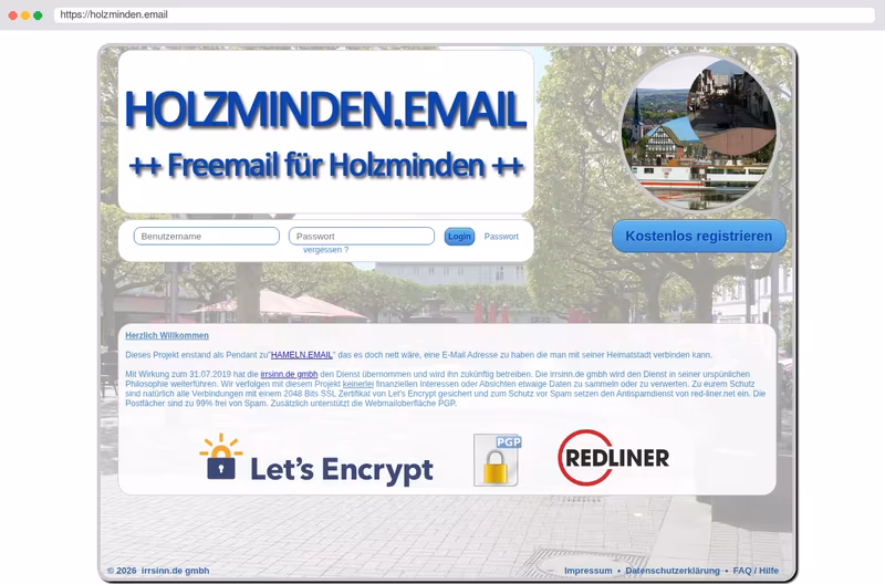 Freemail für Holzminden 