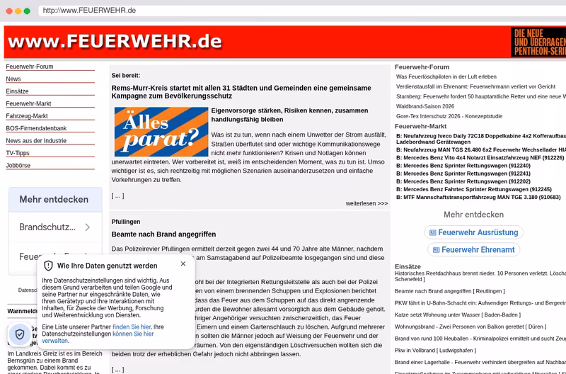 www.FEUERWEHR.de