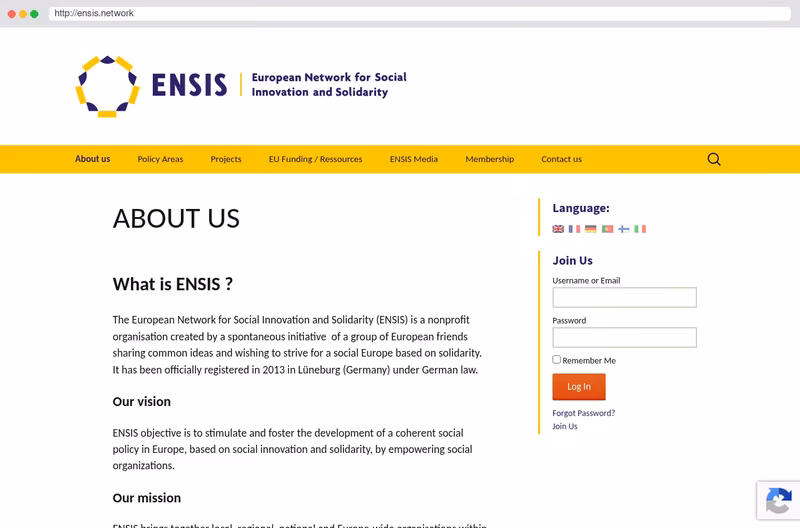 European Network for social Innovation and Solidarity