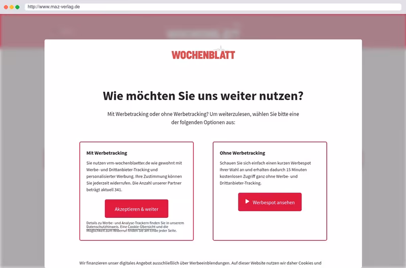 Webseite (Arbeitsstelle)
