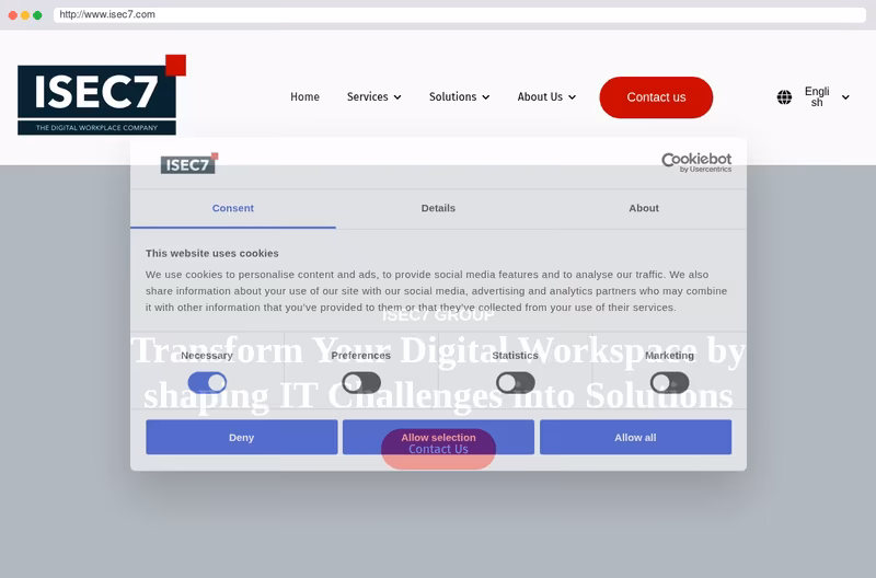 ISEC7 website