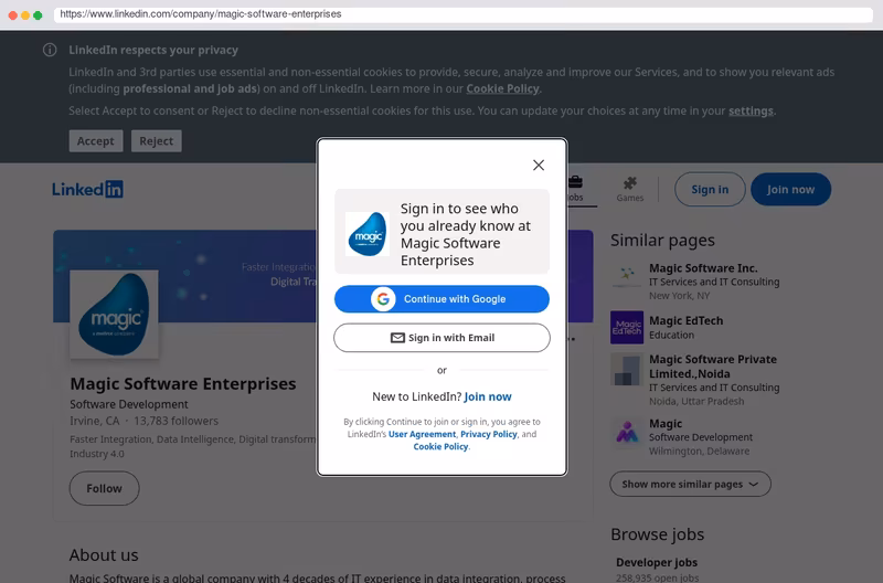 Magic Software LinkedIn