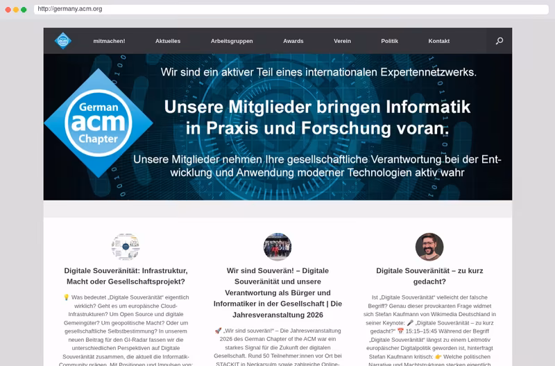 German Chapter of the ACM