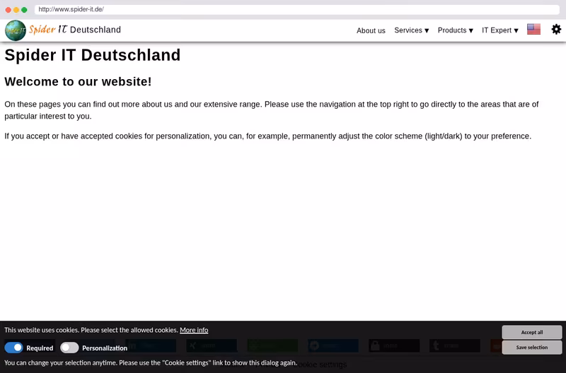 Firmenwebsite