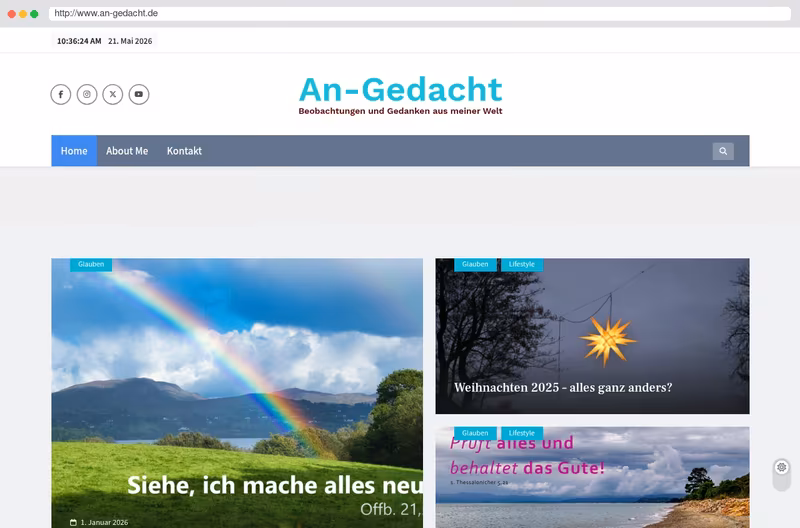 An-Gedacht - Beobachtungen und Gedanken aus meiner Welt
