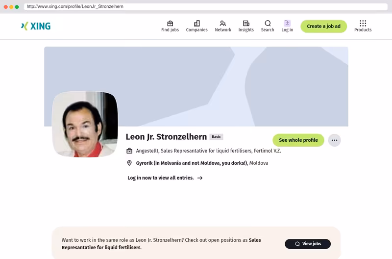 See also my Xing profile!