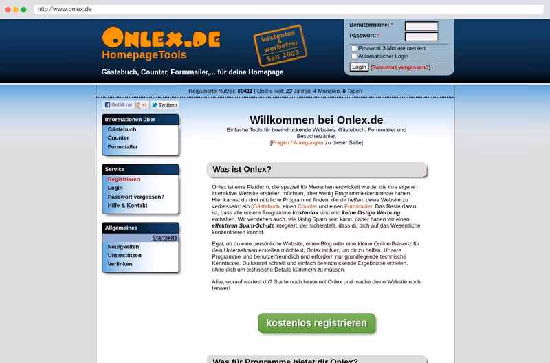 Onlex.de - HomepageTools