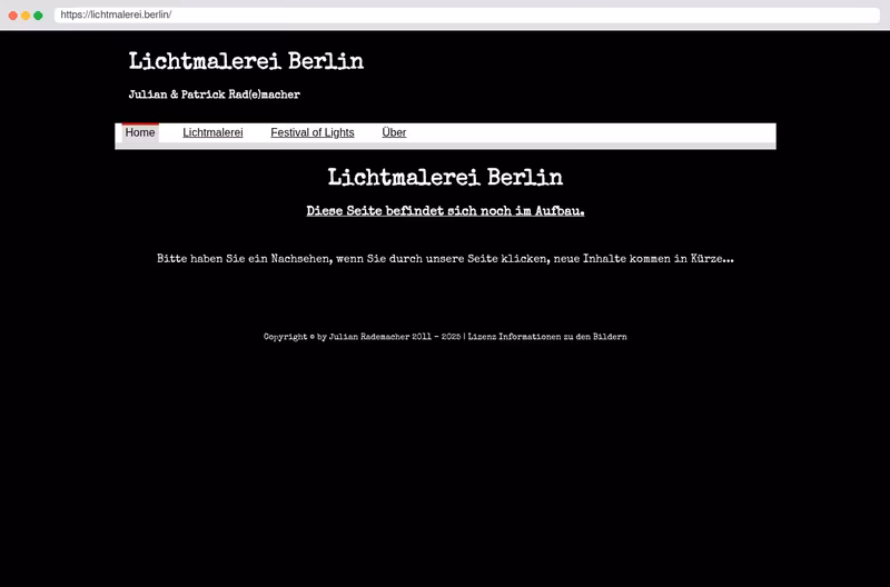 Lichtmalerei Berlin