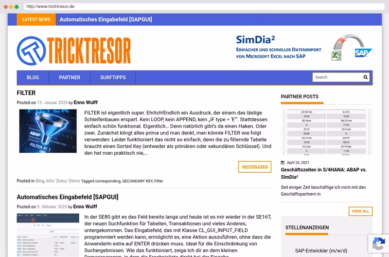 Tipps & Tricks zur ABAP-Programmierung seit 2003