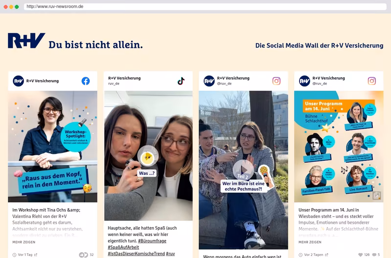 Newsroom der R+V Versicherung