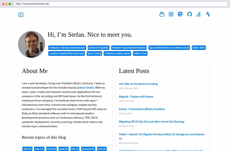 Personal blog 