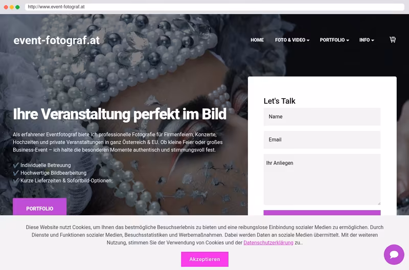 Deine Veranstaltung perfekt im Bild