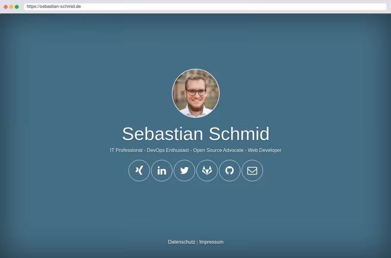 Persönliche Webseite
