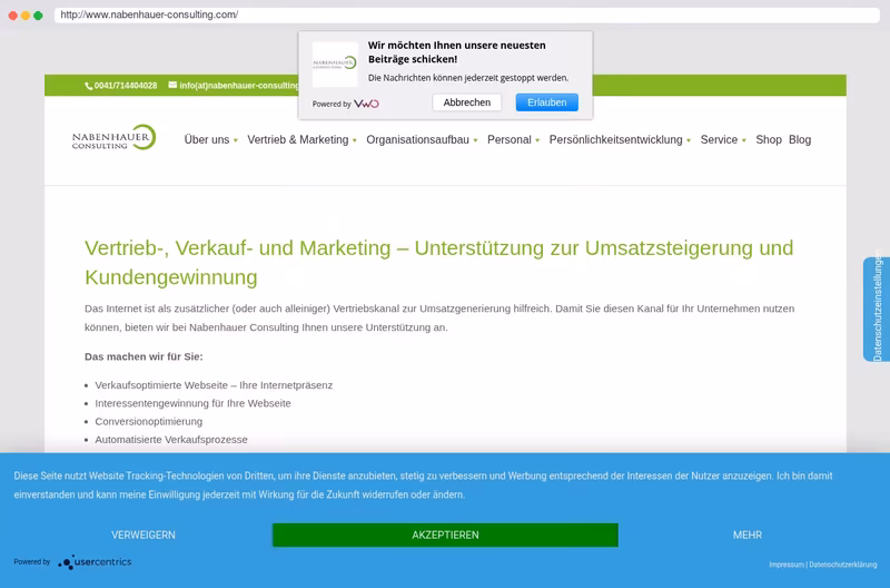 Unternehmensseite