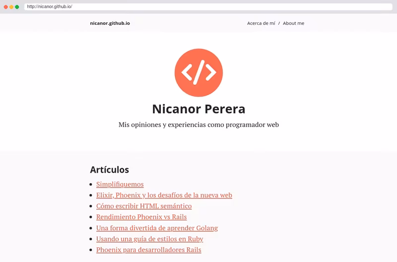 Personal website