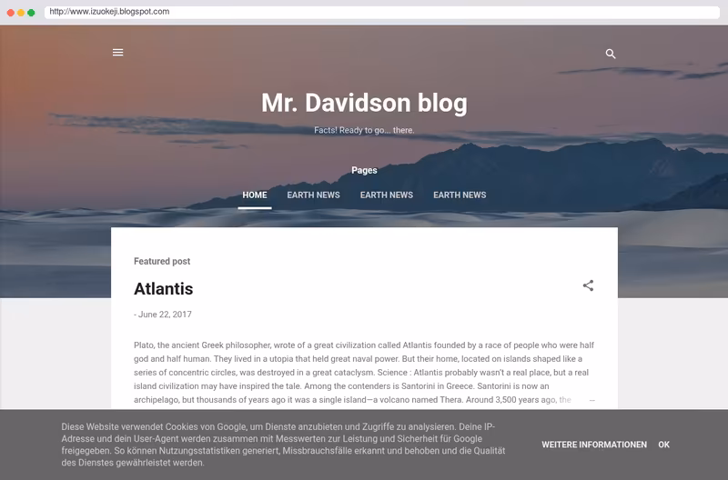Mr. Davidson blog