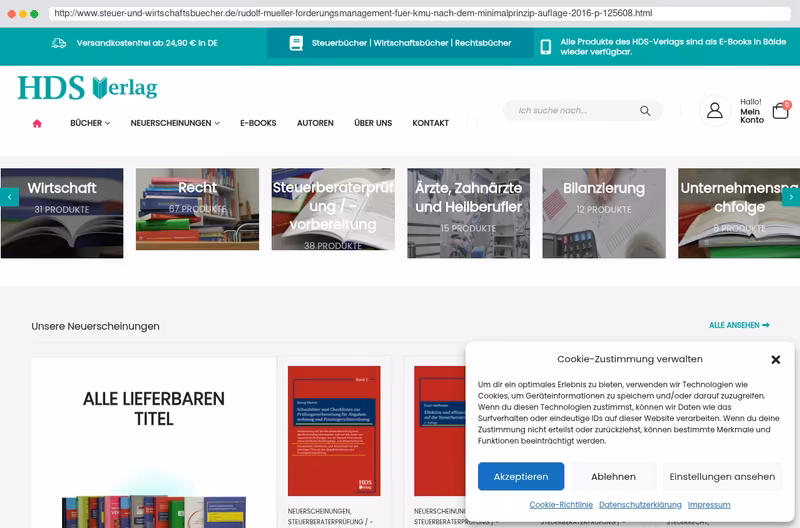 Buch Forderungsmanagement für KMU