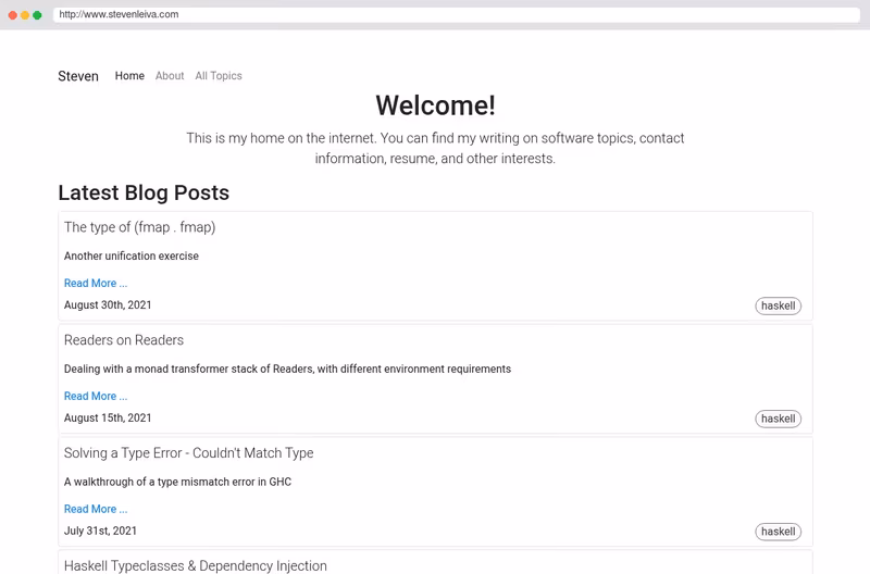 Personal Website
