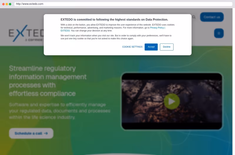 EXTEDO Website