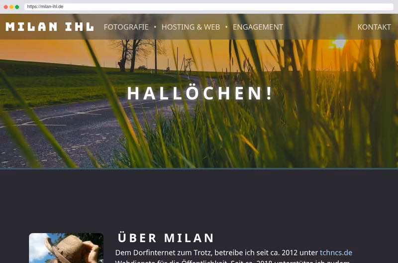 Online Visitenkarte / Künftiger Blog