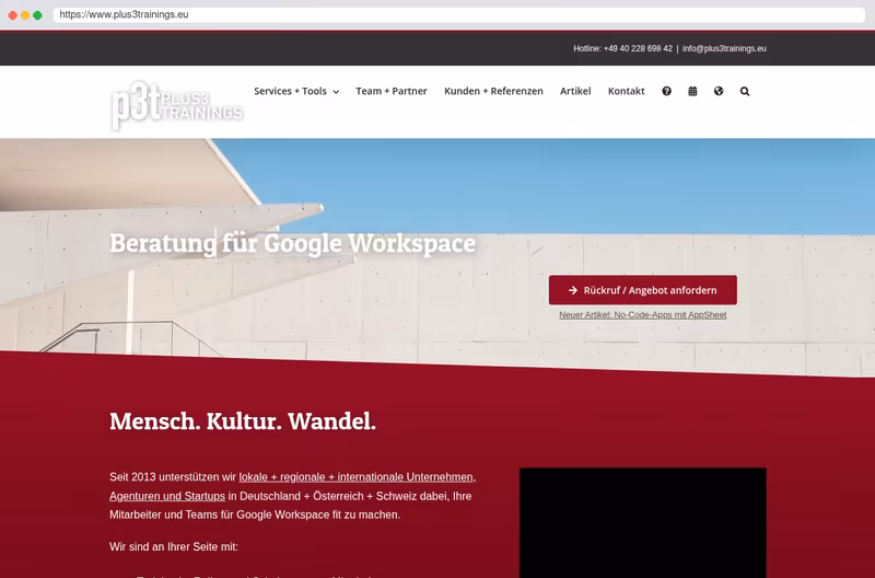 Kollaboration mit Google G Suite
