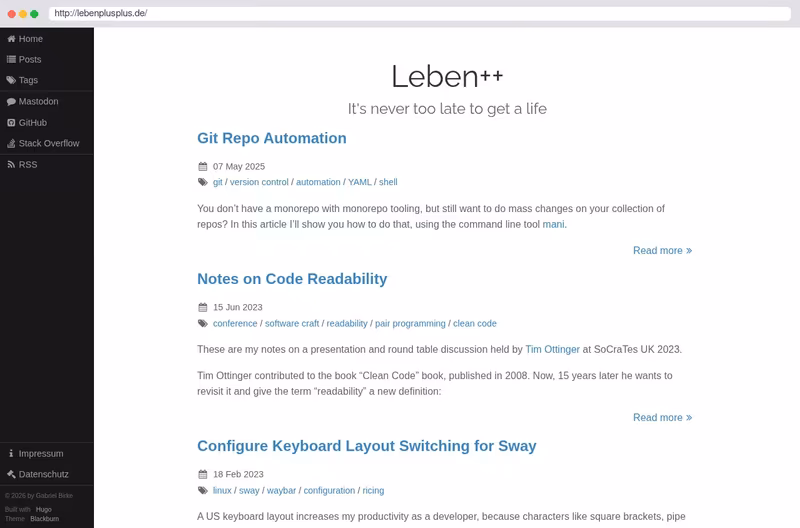 Mein Blog