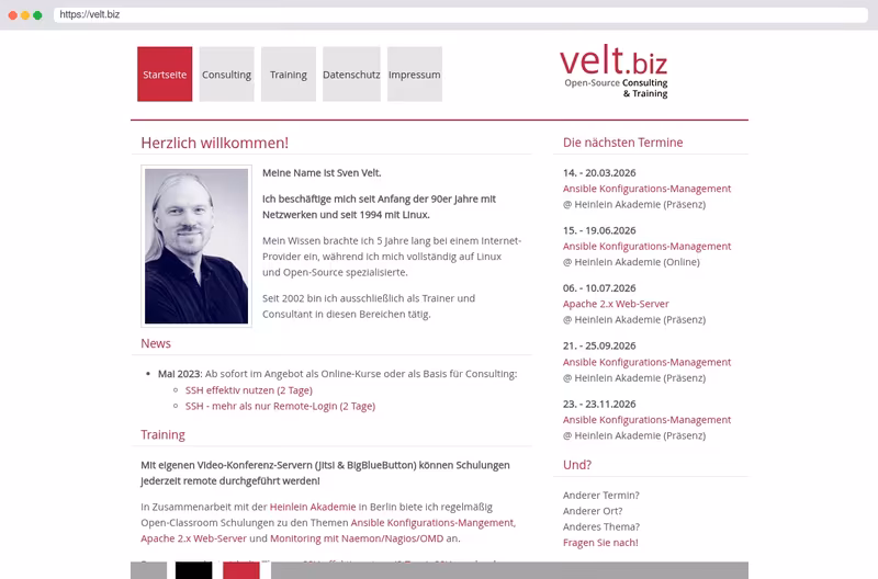 velt.biz - Open-Source Consulting & Training