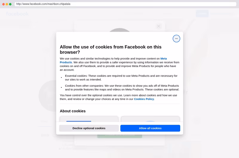 Facebook page