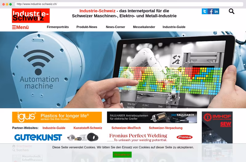 Internetportal für den Maschinenbau