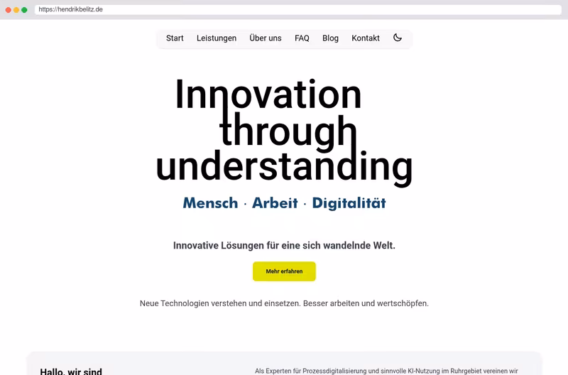 Innovation Through Understanding
