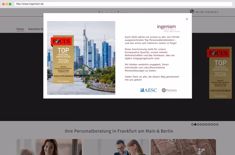 Firmen Homepage