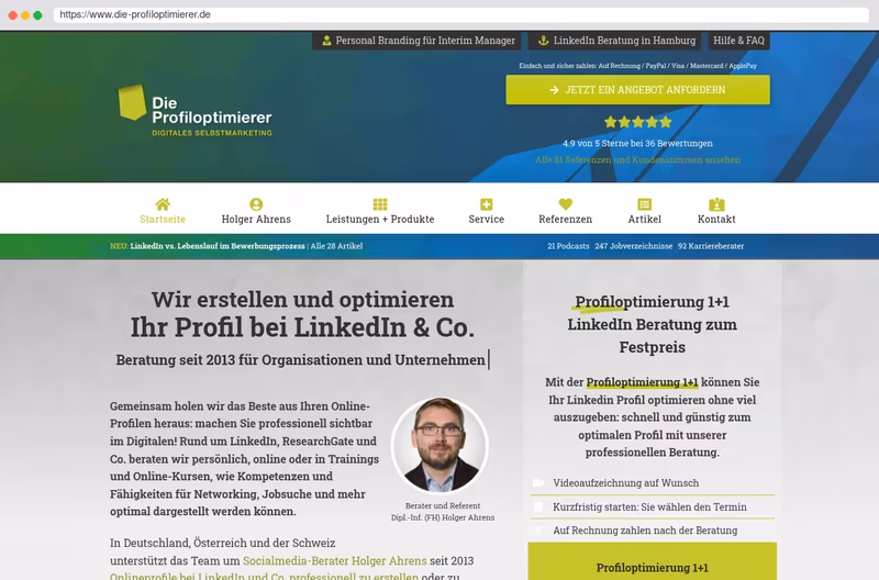Profile bei XING, LinkedIn und Co. optimieren