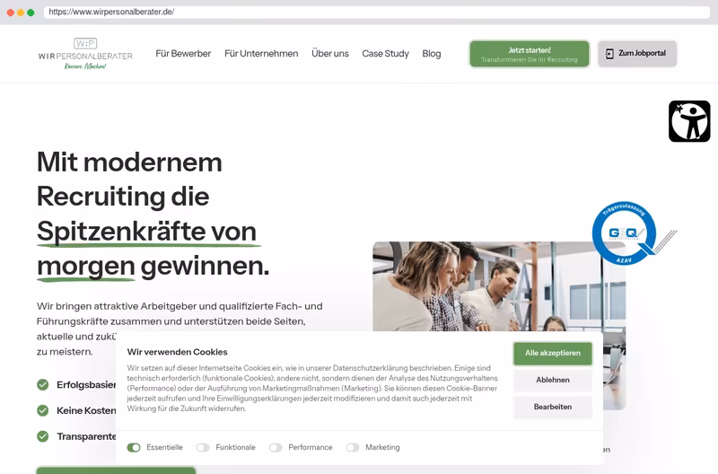 Arbeitgebersuche mit Grenzen ? Nicht hier.