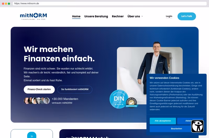 mitNORM Objektiv, Transparent und messbar. 